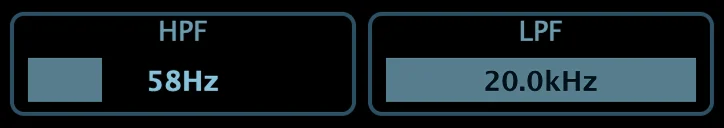 HPF и LPF detector filter indicators