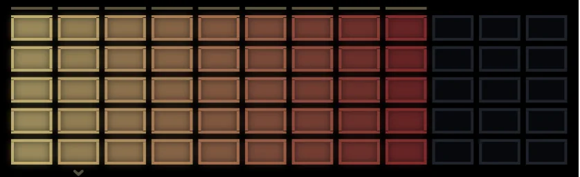 Sample matrix с velocity columns и round-robin rows