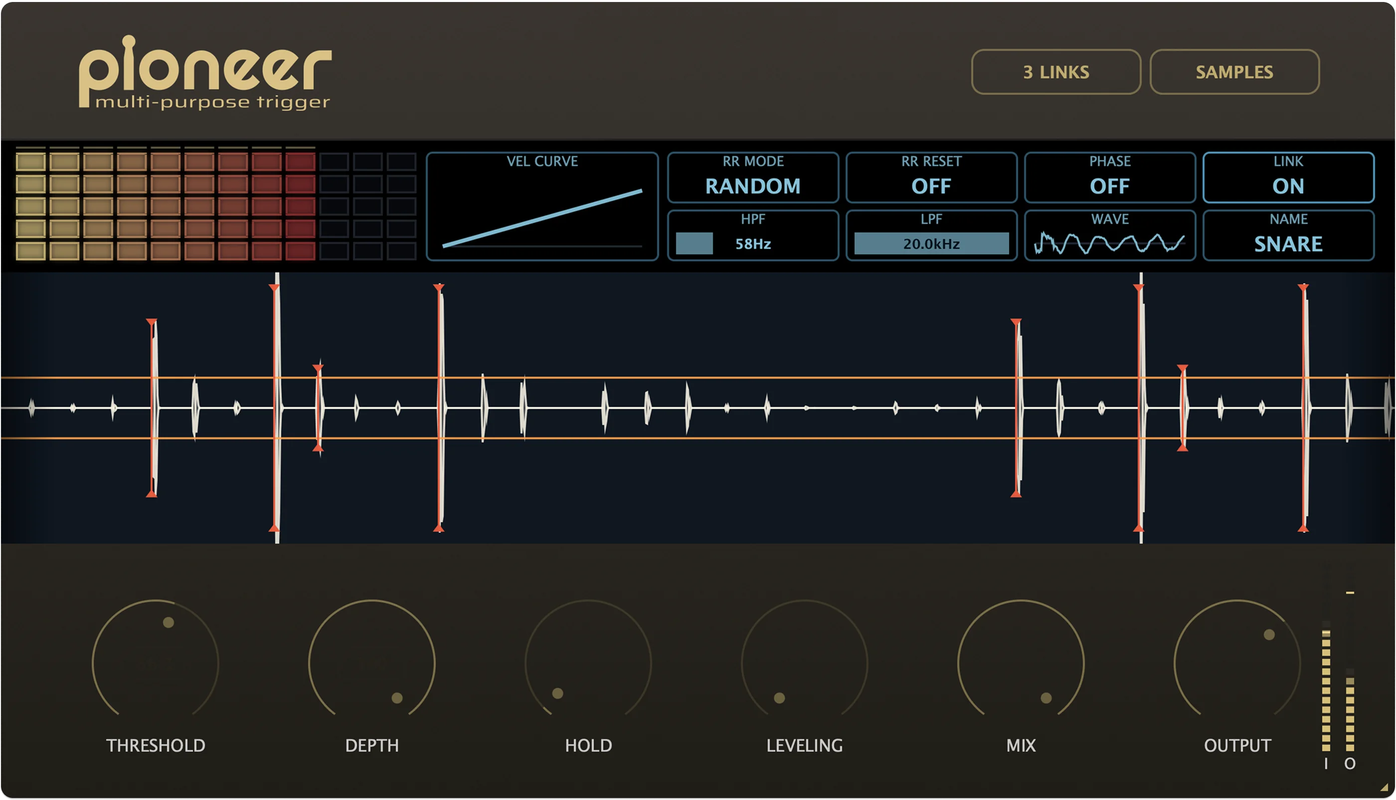 Интерфейс плагина Pioneer MP Trigger